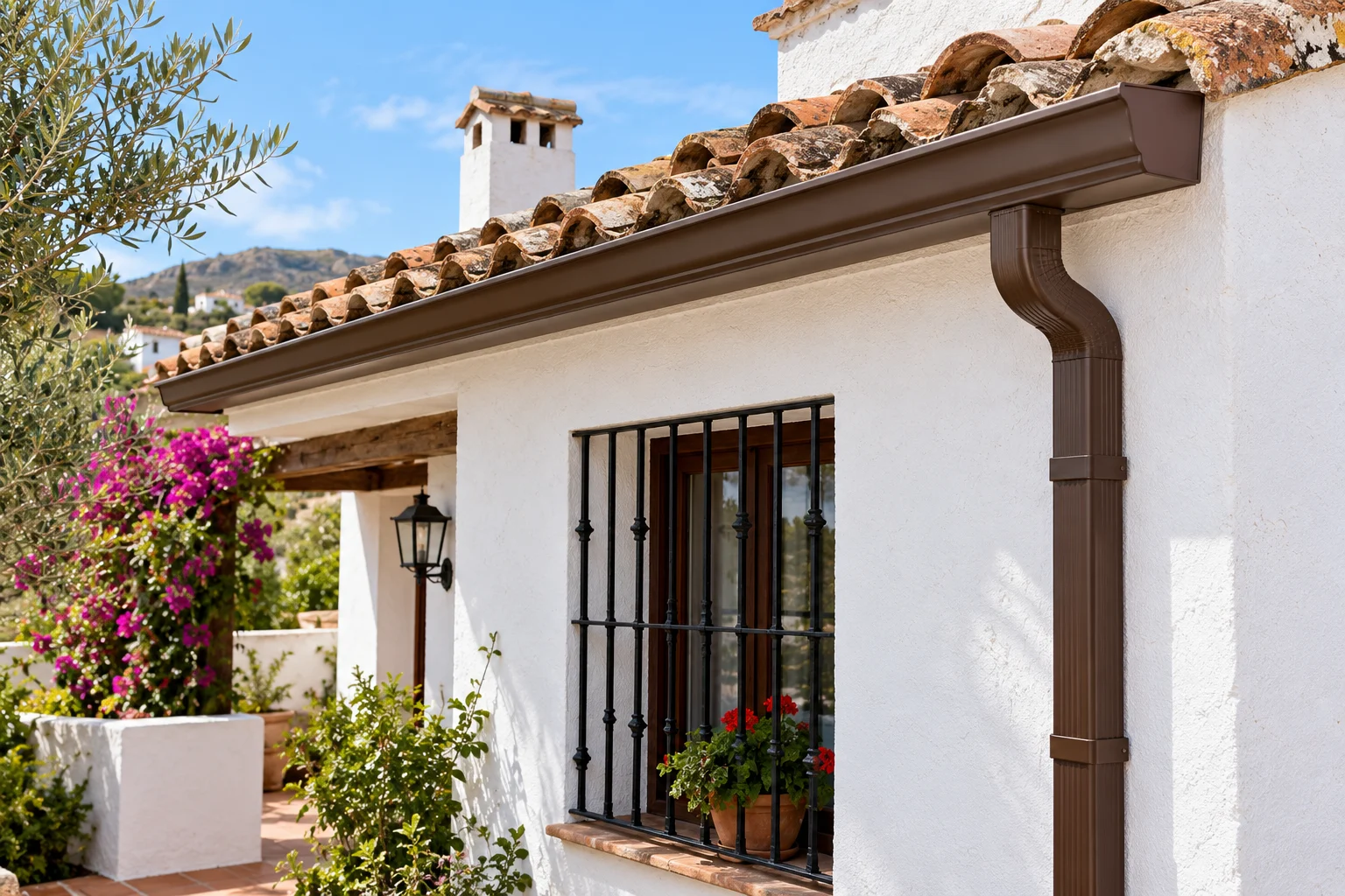 Sustitución de canalones en Almería